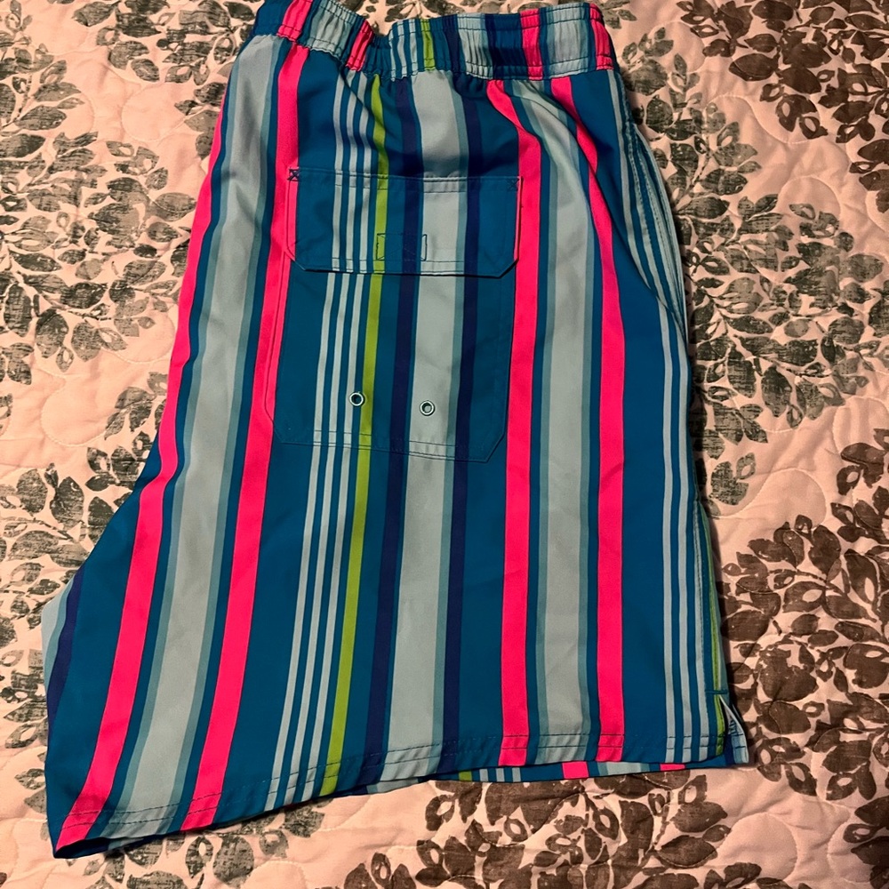 Vineyard Vines Multicolor Striped Swim Trunks